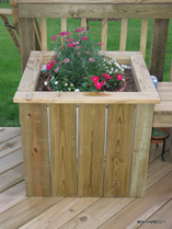 Floor Planter in Pressure Treated