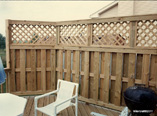 Privacy Fence Board on Board with Lattice