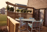 Lattice Privacy Screen with Planter Bar over