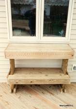 Double Buffett Shelf in Pressure Treated Pine