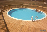 Pool Deck in Pressure Treated Pine