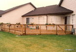 Low to Grade Deck with Rail Planters