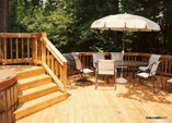 Cedar Deck with Redwood Hot Tub surround