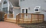 Cedar Deck with Standard Rail and Skirt