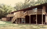 Second Story Deck with Privacy Fence around Poor Equipment