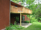 Second Story Deck Addition with Treated Glulam Beam for 20' Clear Span