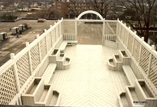 Roof Top Deck atop Five Story Apartment Building