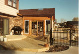 Pool Apron Deck with Sunroom