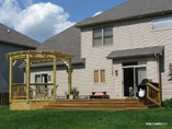 Built original Deck and came back 4yrs later and added Pergola and Rail