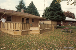 Deck with Board on Board Rail and Privacy Area for Spa