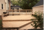 Terrale Deck between House and Garage