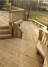 Multi-level Pressure Treated Pine Deck