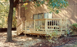 Pressure Treated Pine Deck with Standard Rail