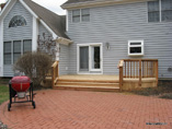 Cedar Deck with Wide Stair